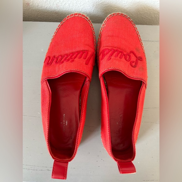 Louis Vuitton Red Espadrille - Picture 2 of 4